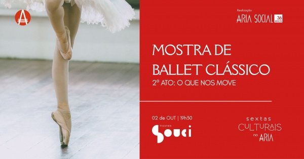 Imagem do evento SEXTAS CULTURAIS NO ARIA | Mostra de Ballet Clássico