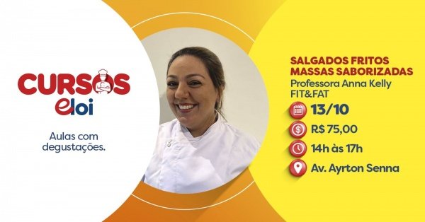 Imagem do evento SALGADOS FRITOS - MASSAS SABORIZADAS