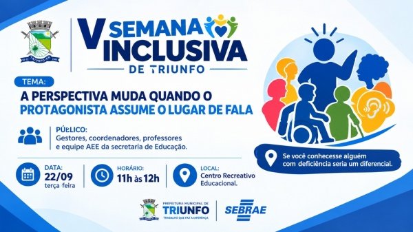 Imagem do evento Palestra A perspectiva muda quando o protagonista assume o lugar de fala.