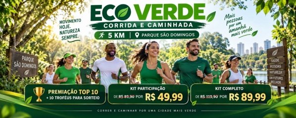 Imagem do evento ECO VERDE - CORRIDA E CAMINHADA  