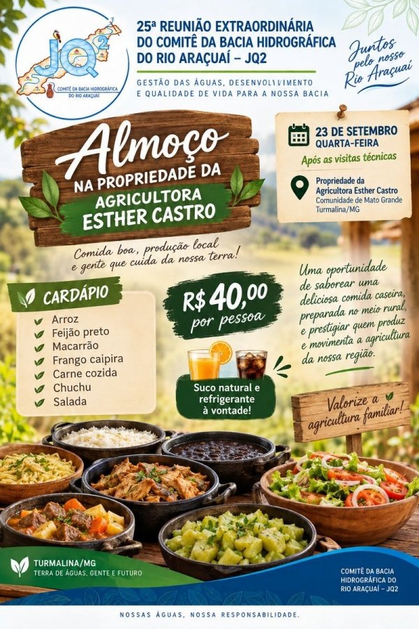 Imagem do evento ALMOÇO NA PROPRIEDADE DA AGRICULTORA STER CASTRO