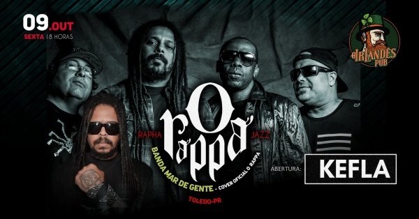 Imagem do evento O RAPPA - COVER OFICIAL MARCELO FALCÃO (BANDA MAR DE GENTE - PR)
