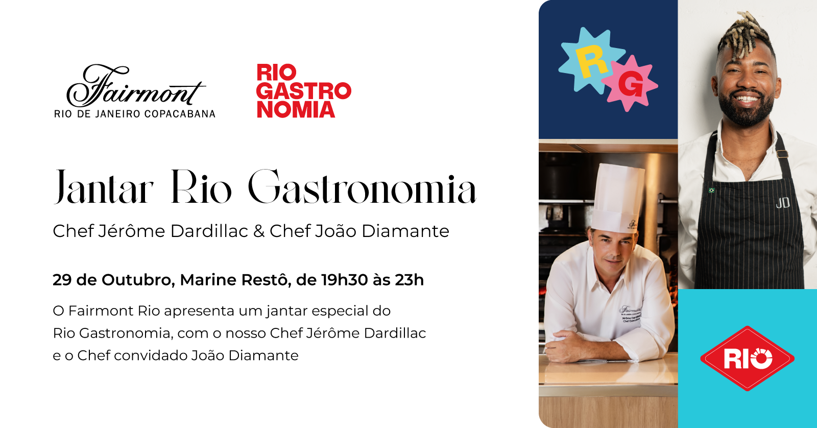 Jantar Rio Gastronomia | Fairmont Rio x Chef João Diamante