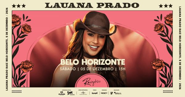 Imagem do evento LAUANA PRADO RAIZ - BELO HORIZONTE/MG
