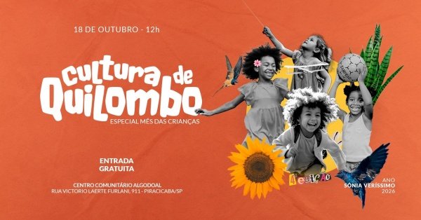 Imagem do evento Prato Gerações que Brincam (Cultura de Quilombo / Edição C. Comunitário Algodoal)