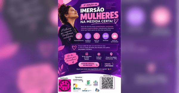 Imagem do evento 2ª EDIÇÃO DA IMERSÃO MULHERES NA MEDIDA CERTA! 26/09/2026