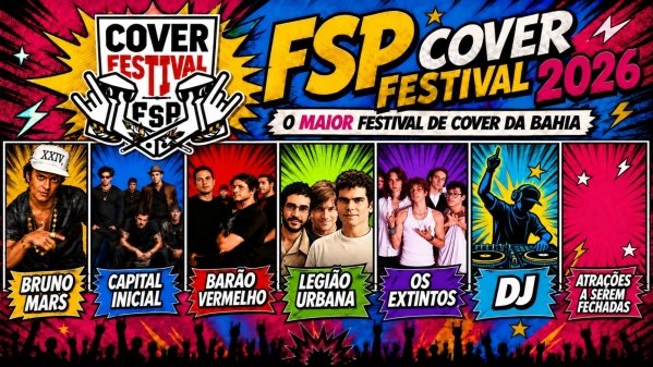 Imagem do evento FSP COVER FESTIVAL 2026 HALLOWEEN DO FOMESTOP