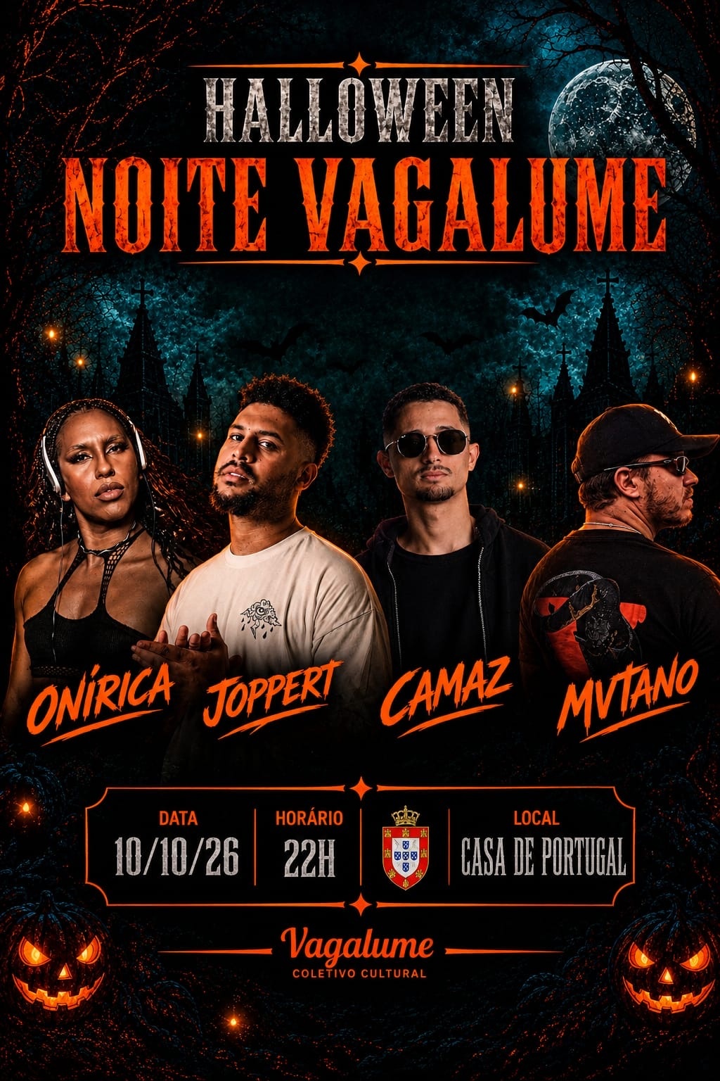 Capa do evento: Halloween: Noite Vagalume