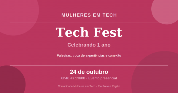 Imagem do evento Mulheres em Tech Fest