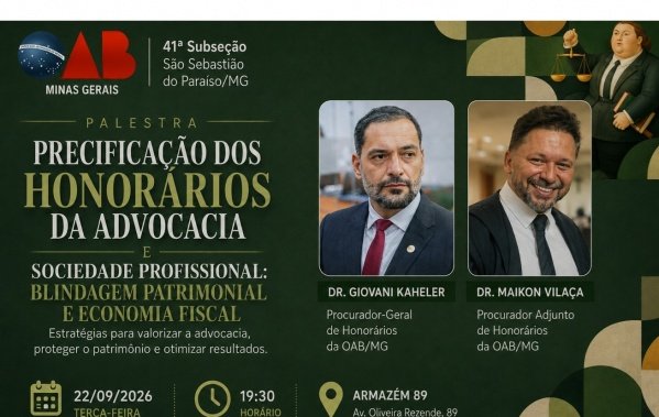 Imagem do evento Precificação dos Honorários da Advocacia e Sociedade Profissional: Blindagem e Economia Fiscal