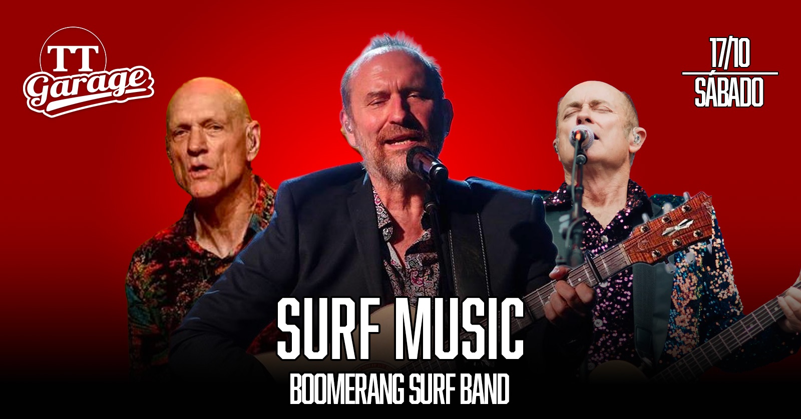 Imagem da fonte — O melhor do Surf Music com a banda Boomerang Surf Band - Sábado - 17/10