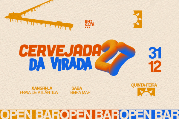 Imagem do evento CERVEJADA DA VIRADA 2027 - RÉVEILLON OPEN BAR [SABA - ATLÂNTIDA]