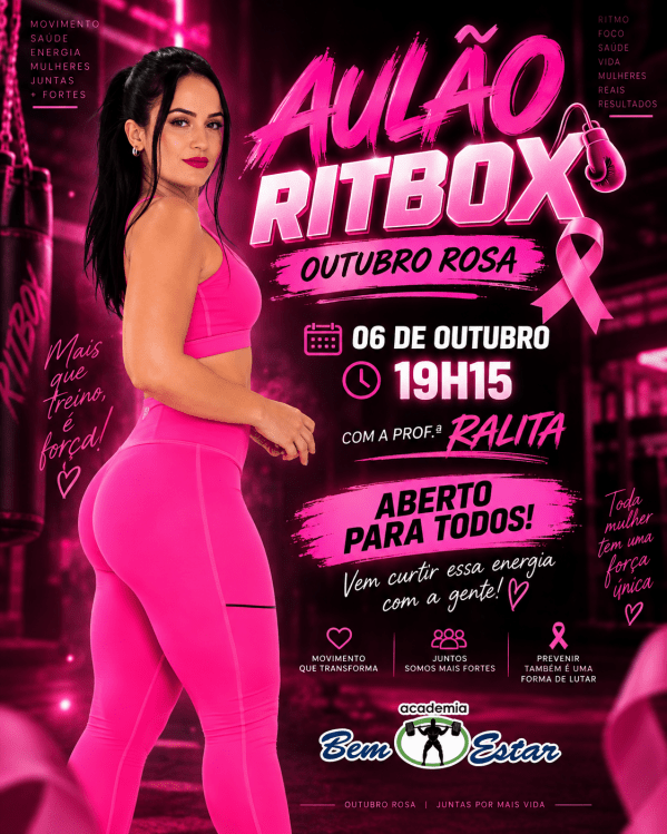 Imagem do evento Aulão RITBOX Outubro Rosa