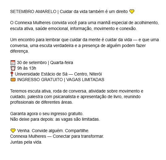 Imagem 1 da descrição do evento