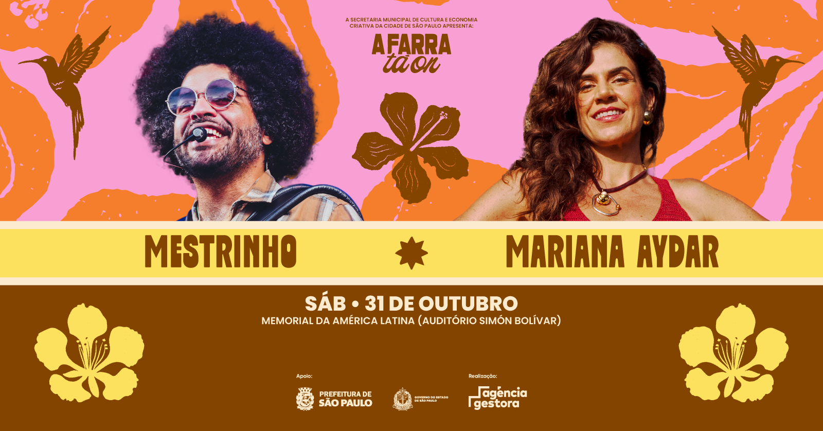 Mestrinho e Mariana Aydar | A Farra Tá On - São Paulo, SP