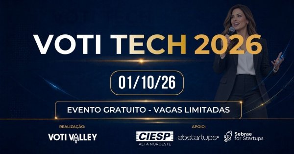 Imagem do evento Voti Tech 2026: O Poder do Networking no Ecossistema de Inovação