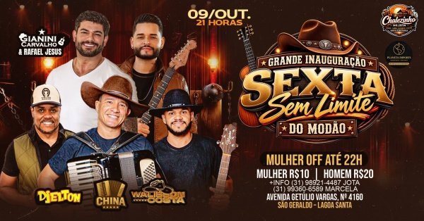 Imagem do evento Sexta sem limites , do modão