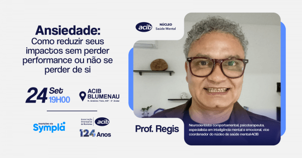 Imagem do evento ANSIEDADE: COMO REDUZIR SEUS IMPACTOS SEM PERDER PERFORMANCE OU NÃO SE PERDER DE SI