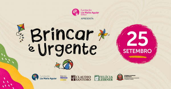 Imagem do evento SOMOS ARTE FLMA 2026 | Dança - Brincar é Urgente | 25/09