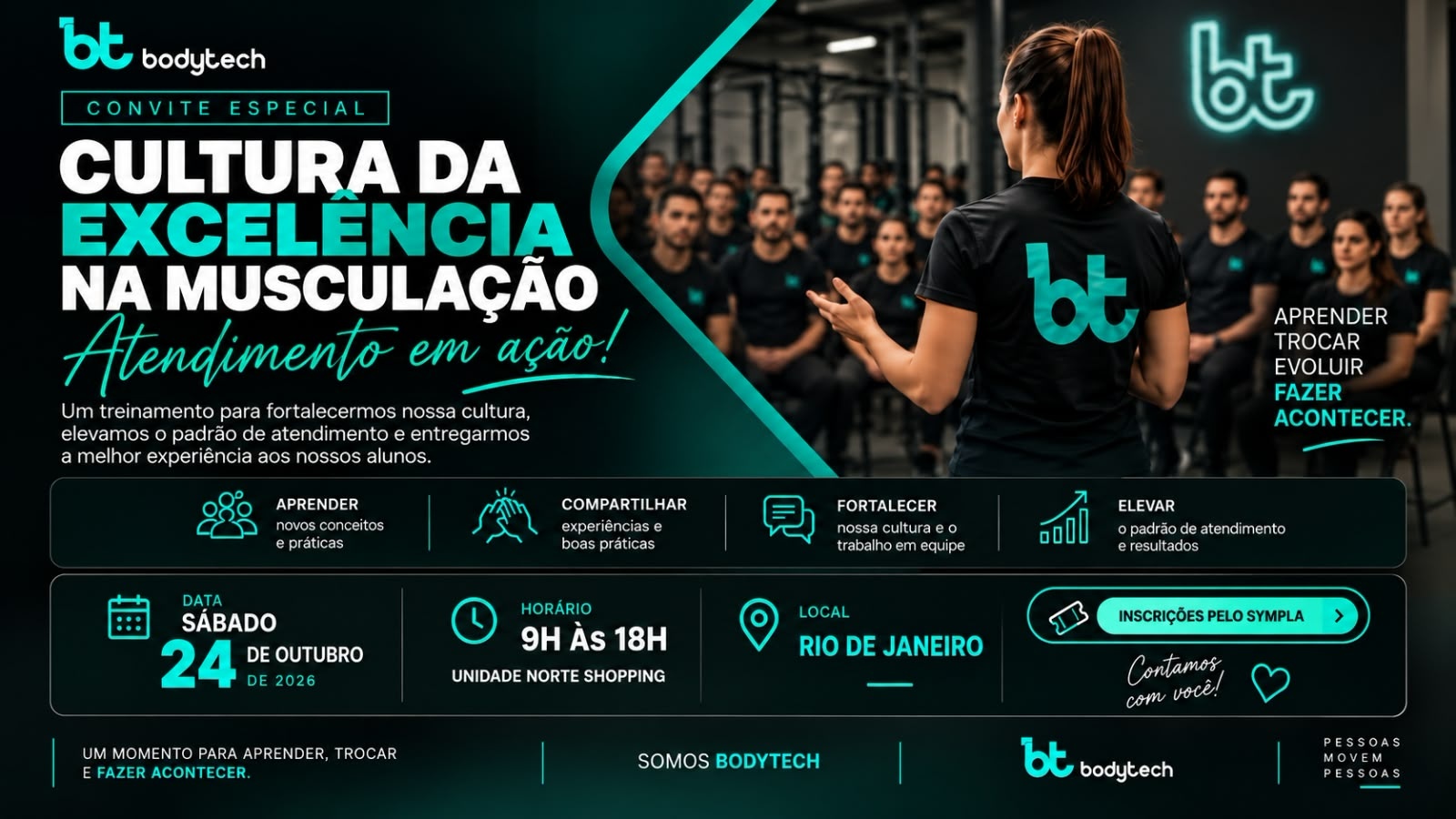 Imagem da fonte — Cultura da excelência na musculação - Atendimento em ação