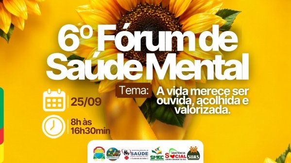 Imagem do evento 6º Fórum de Saúde Mental