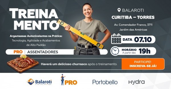 Imagem do evento Argamassas Autonivelantes na Prática: Tecnologia, Agilidade e Acabamentos de Alto Padrão