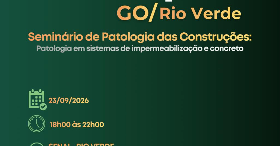 Imagem do evento V SEMPAT SEMINÁRIO DE PATOLOGIA DAS CONSTRUÇÕES - GOIÁS