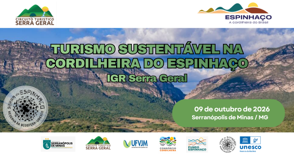 Imagem do evento Encontro Turismo Sustentável na Cordilheira do Espinhaço (IGR Serra Geral)