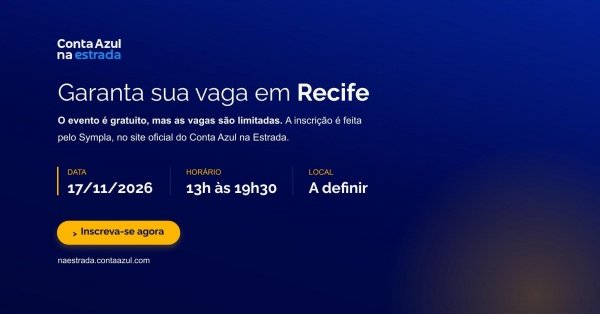Imagem do evento Conta Azul na Estrada | Recife