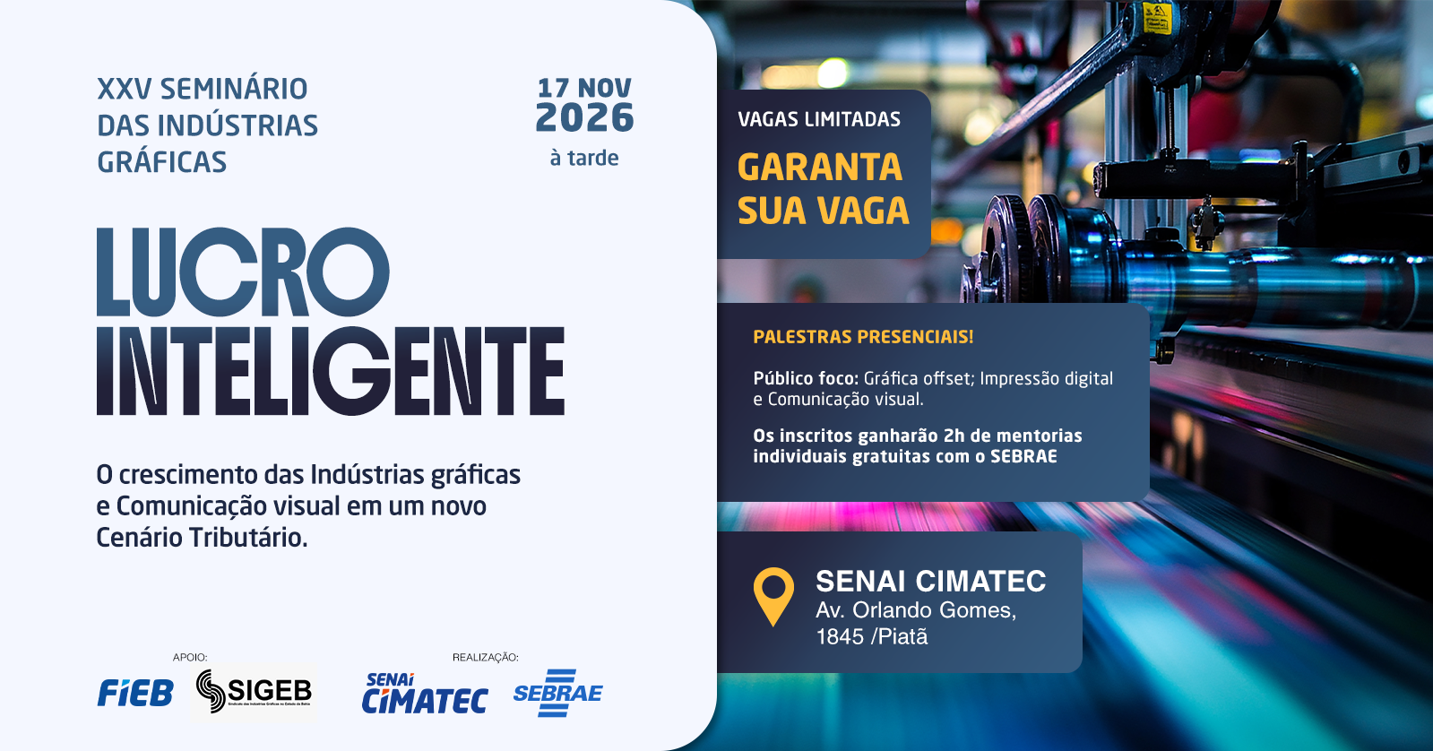 Imagem da fonte — XXV Seminário das Industriais Gráficas - Lucro Inteligente