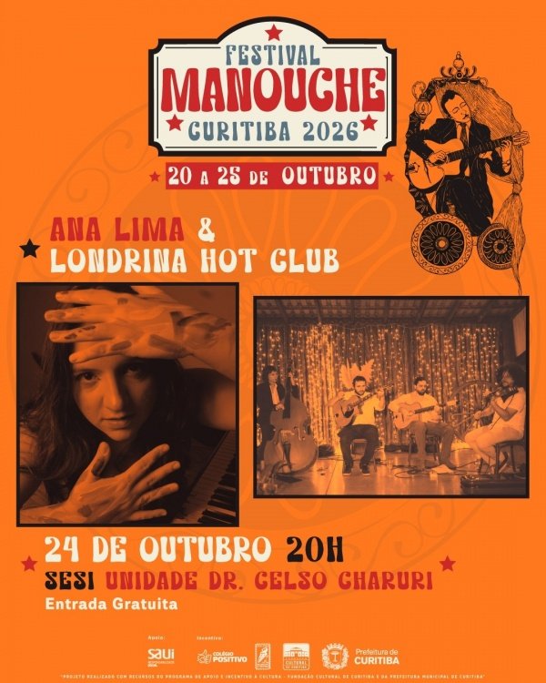 Imagem do evento Festival Manouche Curitiba 2026 - Ana Lima e Londrina Hot Club