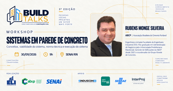 Imagem do evento 3ª Edição Build Talks - Sistema em Parede de Concreto