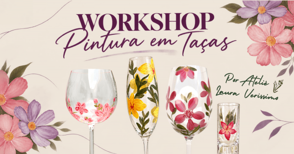 Imagem do evento Oficina de Pintura em Taças | Projeto Ateliê no Shopping