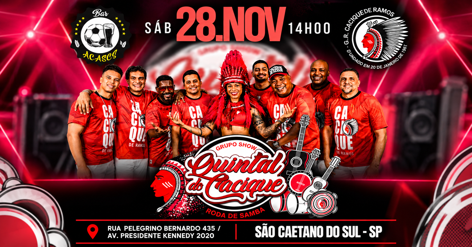Cacique de Ramos no Bar ACASCS - São Caetano do Sul, SP
