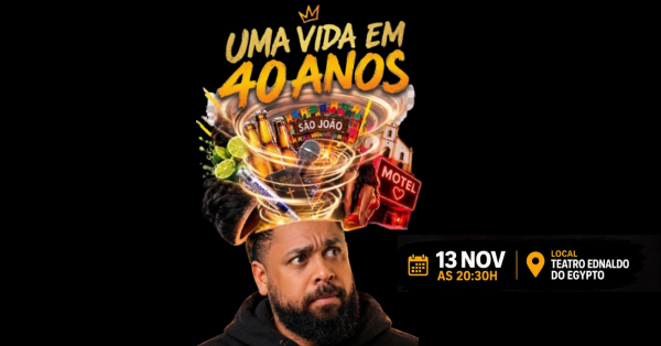 Imagem do evento Uma Vida em 40 anos com Vinicius Lyra - Stand Up Comedy