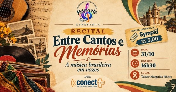 Imagem do evento Entre cantos e Memorias: A música Brasileira em vozes