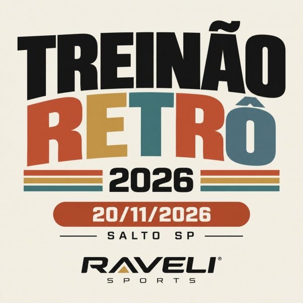 Imagem do evento TREINÃO RETRÔ 2026 RAVELI SPORTS