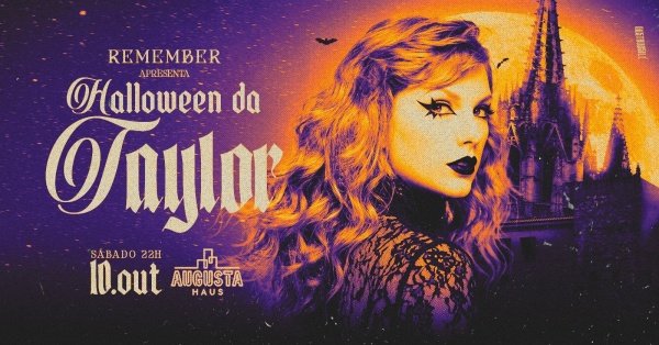 Imagem do evento REMEMBER: Halloween da Taylor | 10/OUT