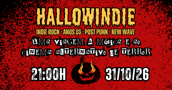 Imagem do evento Hallowindie |EP05| Festa de Halloween