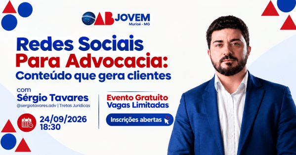 Imagem do evento Redes Sociais para a Advocacia: Conteúdo que gera clientes