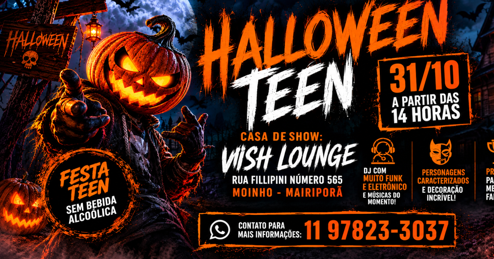 Halloween the baile teen - Mairiporã, SP
