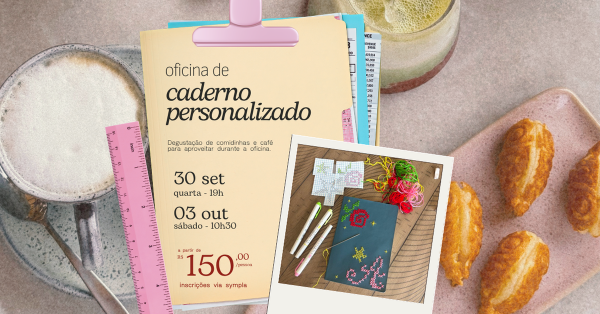Imagem do evento Art and Coffee - personalização de caderno