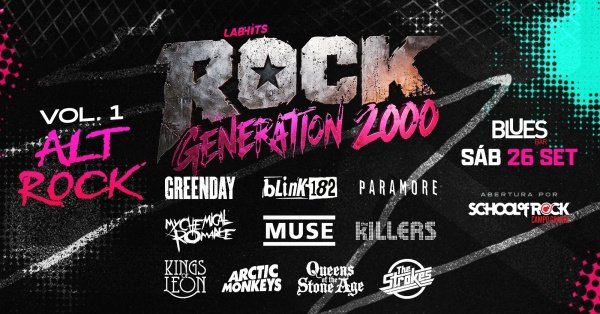Imagem do evento Labhits ROCK GENERATION 2000