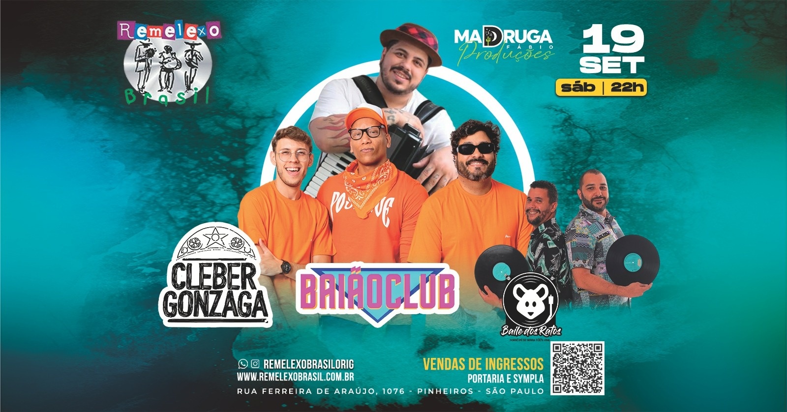 CLEBER GONZAGA – BAIAOCLUB e BAILE DOS RATOS no REMELEXO BRASIL