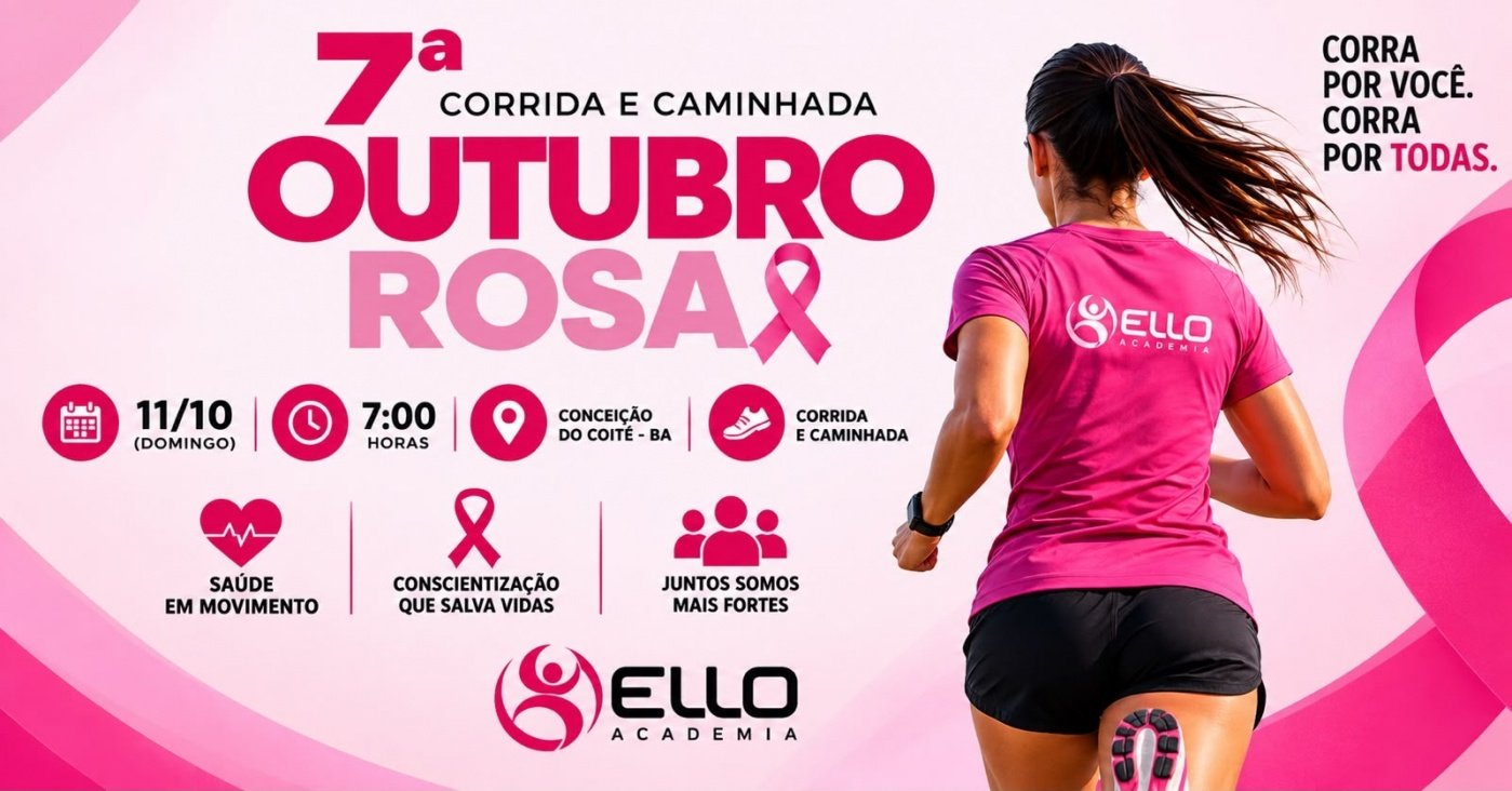 7ª Corrida e Caminhada Outubro Rosa da Ello Academia