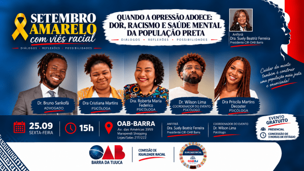 Imagem do evento Setembro Amarelo com Viés Racial
