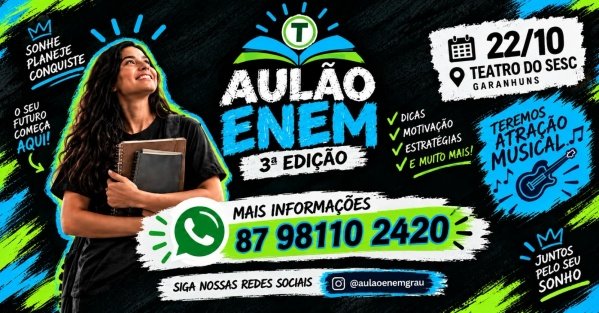 Imagem do evento Aulão Enem - 3º Edição