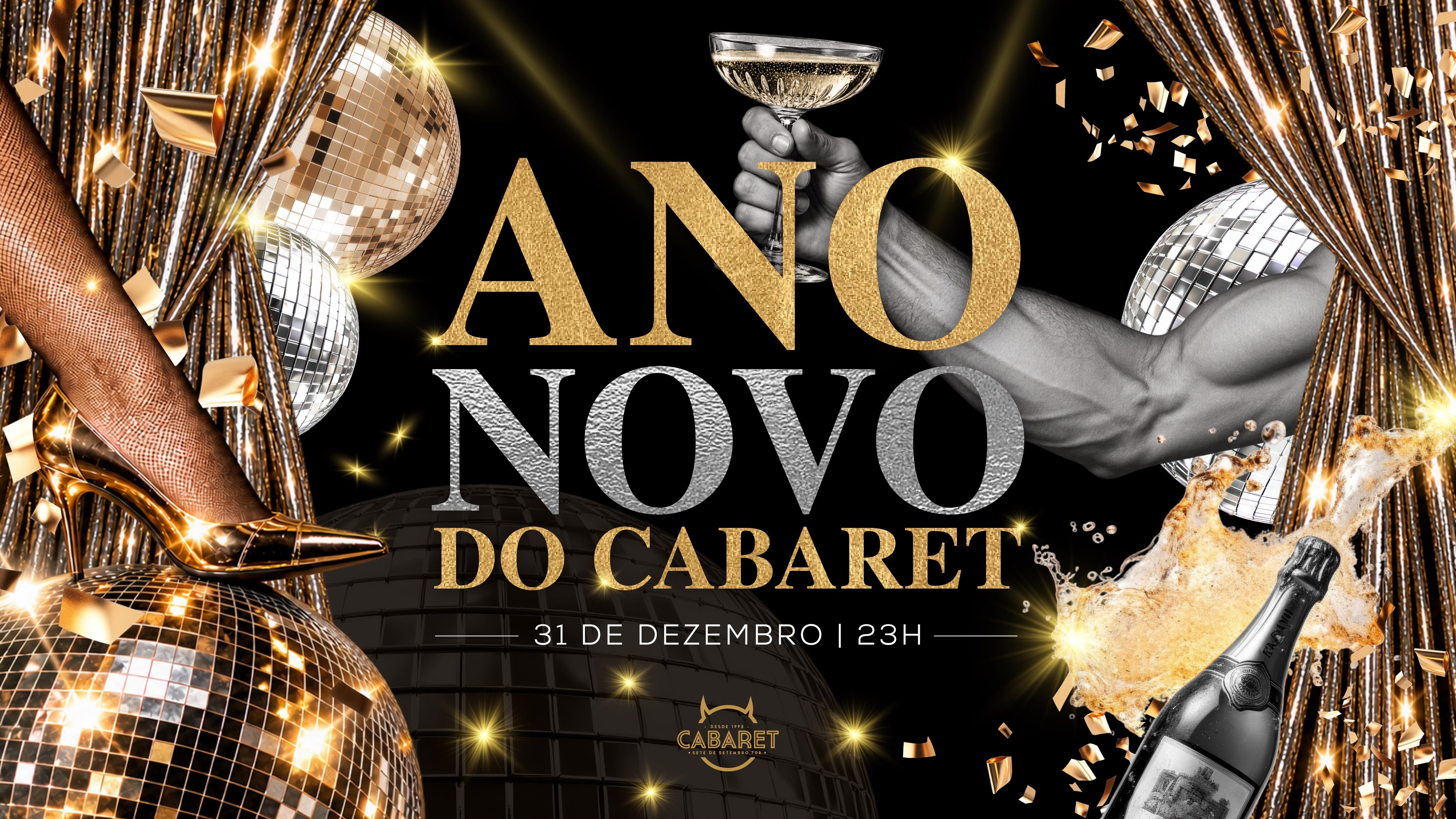 ANO NOVO DO CABARET // 31.12 - 23h // RÉVEILLON DO CABARET