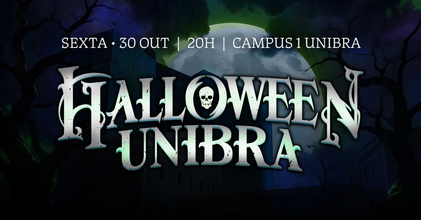 Imagem publicada pela fonte para Halloween Unibra 2026