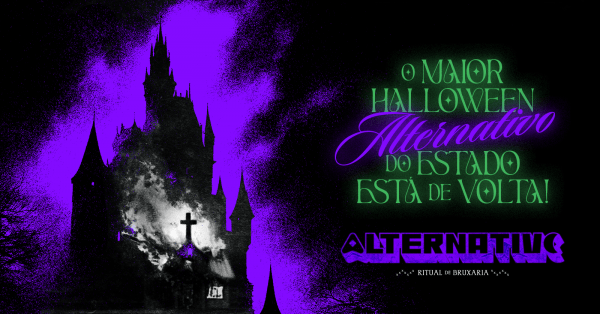 Imagem do evento ALTERNATIVE HALLOWEEN: RITUAL DE BRUXARIA | o maior halloween alternativo do estado!